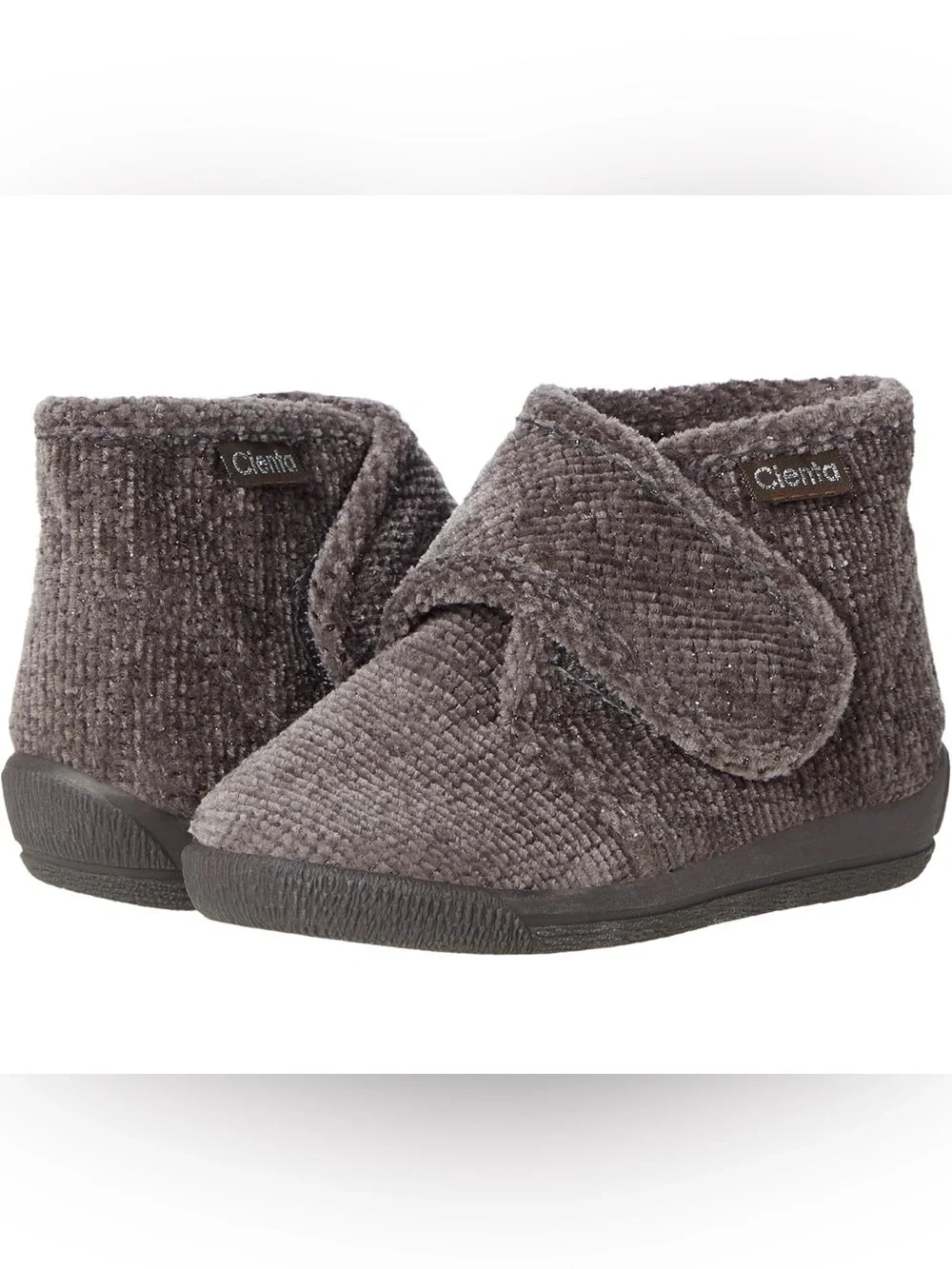 Cienta NWT Toddler Bootie Slippers Gray EU 27 / US 9.5-10 Made in Spain